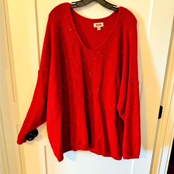 EVRI Women's Red Sweater - Picture 1 of 5